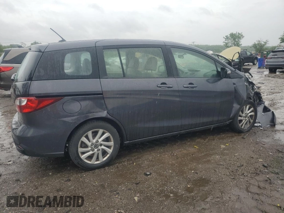 2015 Mazda 5 Sport with VIN JM1CW2BL2F0182775, listed as a Copart auction lot 56796415 with 95,662 mi miles and Salvage title. Bid and sale history available at DreamBid. Image 3.