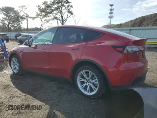 2021 Tesla Model Y Long Range with VIN 5YJYGDEE6MF258475, listed as a Copart auction lot 51347335 with 0 mi miles and Salvage Title. Bid and sale history available at carsss.com. Image 2.