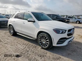 2022 Mercedes-Benz GLE 350 with VIN 4JGFB4JB2NA614931, listed as a Copart auction lot 57523185 with 51,340 mi miles and Salvage title. Bid and sale history available at DreamBid. Image 4.