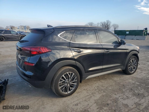 2021 Hyundai Tucson Limited with VIN KM8J3CAL7MU344120, listed as a Copart auction lot 82693124 with 30,686 mi miles and Salvage Title. Bid and sale history available at carsss.com. Image 3.