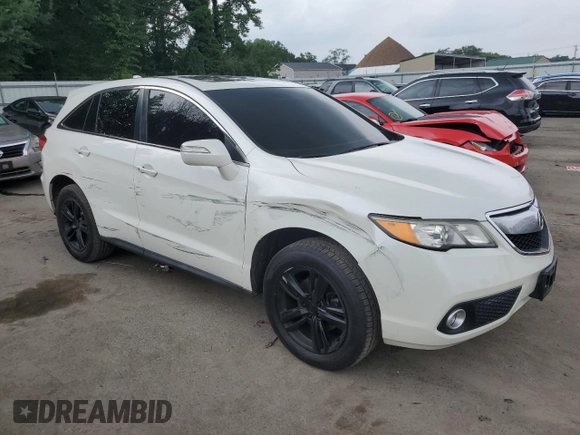 2015 Acura RDX Tech with VIN 5J8TB4H50FL024581, listed as a Copart auction lot 64684374 with 80,280 mi miles and Salvage Title. Bid and sale history available at carsss.com. Image 4.