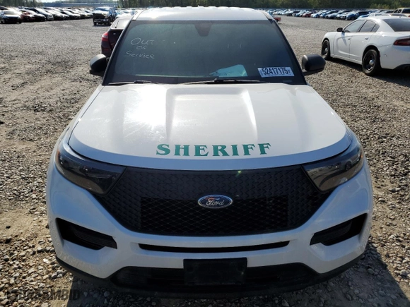 2022 Ford Police Interceptor Utility with VIN 1FM5K8AB3NGA49248, listed as a Copart auction lot 52417175 with 0 mi miles and Salvage Title. Bid and sale history available at carsss.com. Image 5.