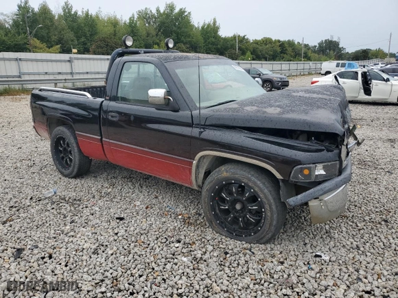 1996 Dodge Ram 1500 with VIN 1B7HC16Y9TS701268, listed as a Copart auction lot 69636684 with 253,206 mi miles and Salvage Title. Bid and sale history available at carsss.com. Image 4.