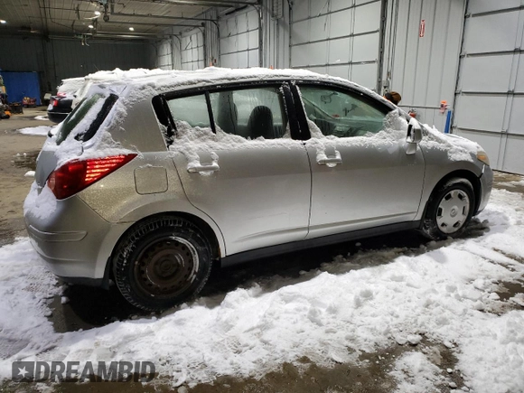 2007 Nissan Versa 1.8 S with VIN 3N1BC13E77L450063, listed as a Copart auction lot 42299135 with 81,821 mi miles and Salvage Title. Bid and sale history available at carsss.com. Image 3.