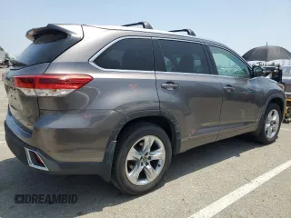 2017 Toyota Highlander Limited with VIN 5TDYZRFH7HS192035, listed as a Copart auction lot 59598985 with 106,595 mi miles and Salvage title. Bid and sale history available at DreamBid. Image 3.