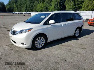 2017 Toyota Sienna XLE с VIN 5TDDZ3DC0HS164600, выставлен на аукционе Copart как лот 64262685 с пробегом 82 353 миль миль и Списание • Salvage title. История ставок и продаж доступна на DreamBid. Изображение 1.