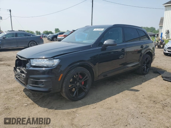 2019 Audi Q7 Prestige z VIN WA1VAAF70KD049766, wystawiony jako Copart lot #59126565 z przebiegiem 131 154 mil mil oraz Czysty tytuł • Clean title. Historia ofert i sprzedaży dostępna na DreamBid. Obrazek 1.