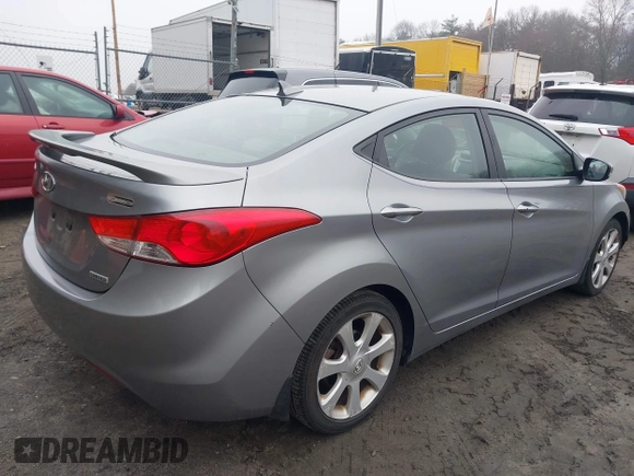 2013 Hyundai Elantra GLS with VIN KMHDH4AE2DU942170, listed as a IAAI auction lot 41921240 with 125,039 mi miles and . Bid and sale history available at DreamBid. Image 4.