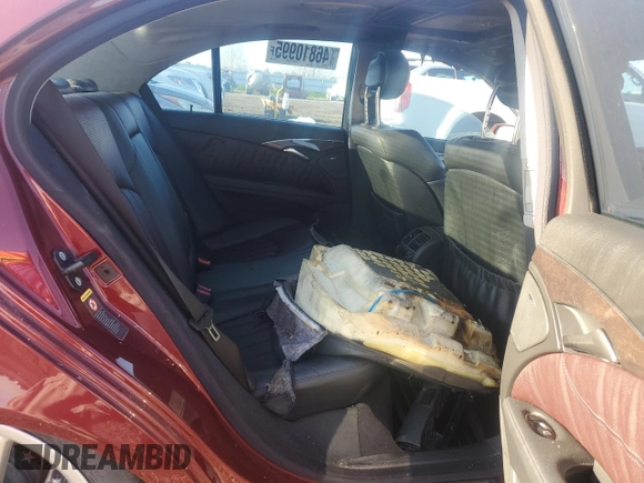 2005 Mercedes-Benz E-Class 5.5L AMG with VIN WDBUF76J25A740142, listed as a Copart auction lot 46810995 with 0 mi miles and Salvage Title. Bid and sale history available at carsss.com. Image 10.
