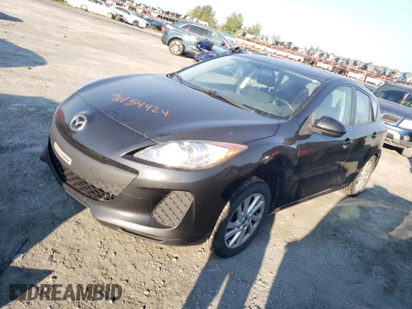 2013 Mazda 3 GX with VIN JM1BL1KF3D1785279, listed as a Copart auction lot 71154424 with 162,059 mi miles and Salvage Title. Bid and sale history available at carsss.com. Image 1.