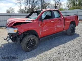 2019 Ram 1500 Big Horn/Lone Star with VIN 1C6SRFBTXKN758904, listed as a Copart auction lot 49527625 with 0 mi miles and Clean Title. Bid and sale history available at carsss.com. Image 1.