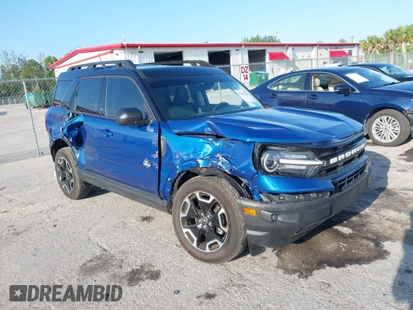2024 Ford Bronco Sport Outer Banks z VIN 3FMCR9C61RRF36536, wystawiony jako IAAI lot #42363040 z przebiegiem 5 789 mil mil oraz . Historia ofert i sprzedaży dostępna na DreamBid. Obrazek 1.