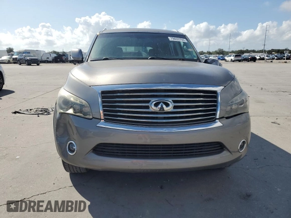 2011 Infiniti QX56 7-passenger with VIN JN8AZ2NF5B9504257, listed as a Copart auction lot 79693794 with 178,486 mi miles and Clean Title. Bid and sale history available at carsss.com. Image 5.