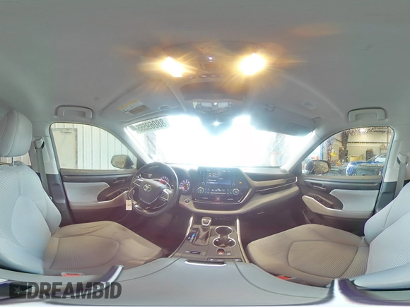 2020 Toyota Highlander LE with VIN 5TDZZRAH6LS000463, listed as a Copart auction lot 88069555 with 77,032 mi miles and Salvage title. Bid and sale history available at DreamBid. Image 14.