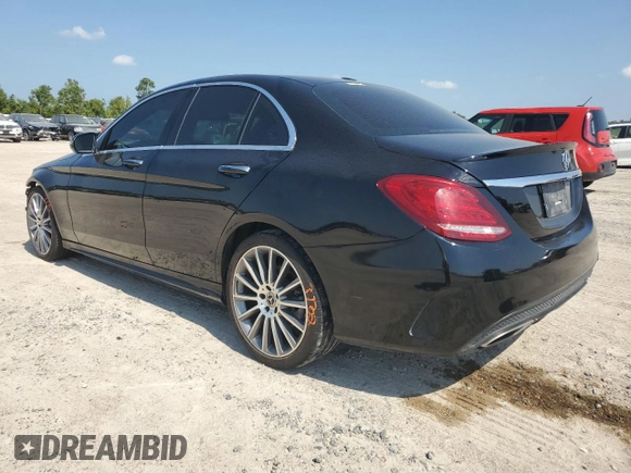 2018 Mercedes-Benz C with VIN 55SWF4JBXJU279054, listed as a Copart auction lot 66615364 with 66,109 mi miles and Salvage Title. Bid and sale history available at carsss.com. Image 2.