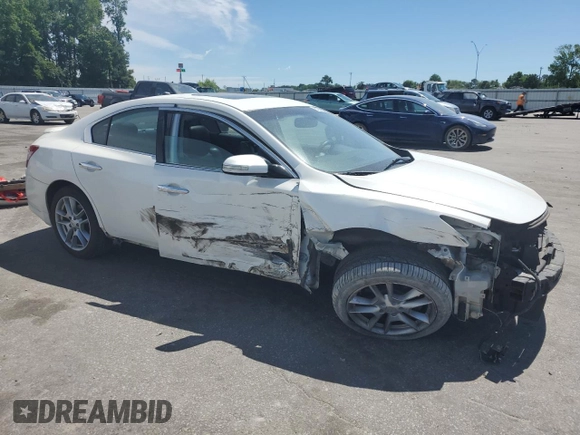 2011 Nissan Maxima SV with VIN 1N4AA5APXBC826940, listed as a Copart auction lot 57809935 with Not provided miles and Salvage title. Bid and sale history available at DreamBid. Image 4.