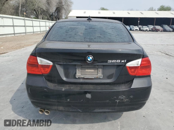 2007 BMW 3 Series 328xi with VIN WBAVC73557AC79723, listed as a Copart auction lot 48826595 with Not provided miles and Clean title. Bid and sale history available at DreamBid. Image 6.