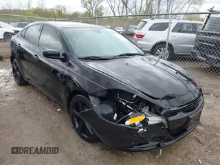 2015 Dodge Dart SXT with VIN 1C3CDFBB9FD227969, listed as a IAAI auction lot 42103198 with 174,022 mi miles. Bid and sale history available at carsss.com. Image 1.