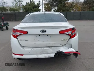 2012 Kia Optima Hybrid with VIN KNAGM4AD7C5013599, listed as a IAAI auction lot 41895083 with 118,181 mi miles. Bid and sale history available at carsss.com. Image 16.
