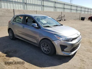 2021 Kia Rio S with VIN 3KPA25AD3ME382938, listed as a Copart auction lot 48777325 with Not Provided miles and Salvage Title. Bid and sale history available at DreamBid. Image 4.