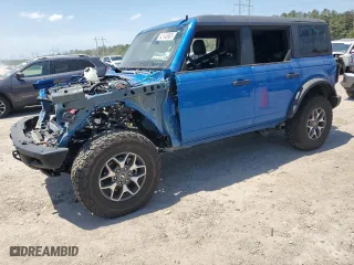 2024 Ford Bronco Badlands with VIN 1FMEE9BP5RLA31676, listed as a Copart auction lot 52140665 with 0 mi miles and Salvage Title. Bid and sale history available at carsss.com. Image 1.
