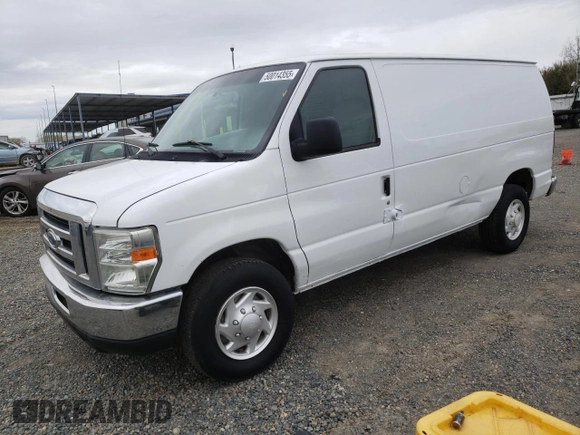2008 Ford Econoline Cargo Commercial z VIN 1FTNE24L18DA96801, wystawiony jako Copart lot #50014355 z przebiegiem 145 664 mil mil oraz Czysty tytuł • Clean title. Historia ofert i sprzedaży dostępna na DreamBid. Obrazek 1.