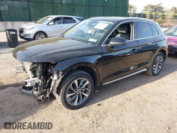 2022 Audi Q5 S line Premium with VIN WA1GAAFY9N2021322, listed as a IAAI auction lot 42119054 with 31,863 mi miles and . Bid and sale history available at DreamBid. Image 18.