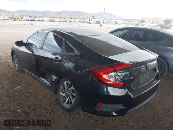 2016 Honda Civic Sedan EX with VIN 2HGFC2F83GH573539, listed as a IAAI auction lot 41736231 with 83,118 mi miles. Bid and sale history available at carsss.com. Image 3.