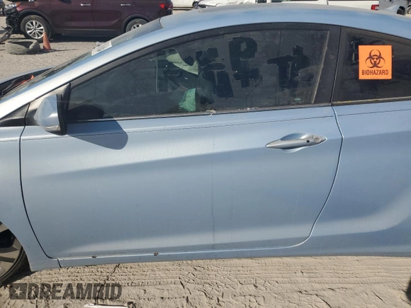 2013 Hyundai Elantra Coupe GS PZEV with VIN KMHDH6AE9DU005571, listed as a Copart auction lot 78087584 with 0 mi miles and Salvage Title. Bid and sale history available at carsss.com. Image 7.