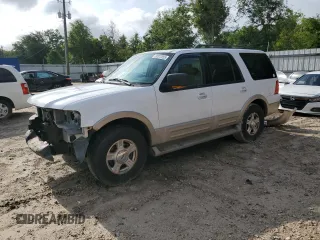2005 Ford Expedition Eddie Bauer z VIN 1FMPU17525LA02246, wystawiony jako Copart lot #59372255 z przebiegiem 264 839 mil mil oraz Szkoda całkowita • Salvage title. Historia ofert i sprzedaży dostępna na DreamBid. Obrazek 1.