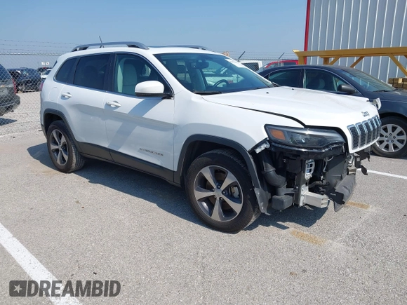 2019 Jeep Cherokee Limited with VIN 1C4PJMDNXKD393171, listed as a IAAI auction lot 42406608 with 57,574 mi miles and . Bid and sale history available at DreamBid. Image 1.
