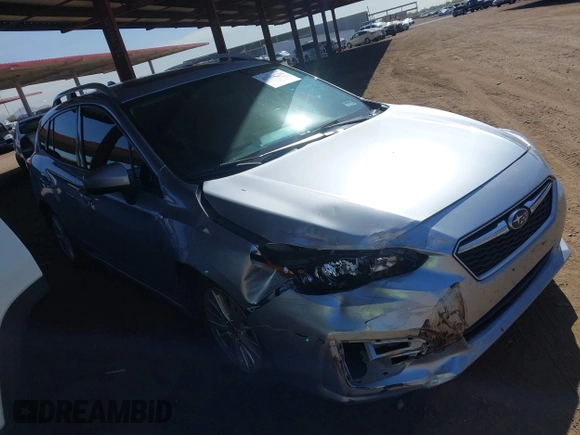 2017 Subaru Impreza Premium z VIN 4S3GTAB69H3703779, wystawiony jako IAAI lot #42151284 z przebiegiem 135 455 mil mil oraz . Historia ofert i sprzedaży dostępna na DreamBid. Obrazek 1.