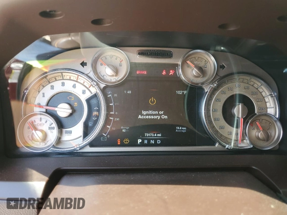 2018 Ram 2500 Laramie Longhorn with VIN 3C6UR5LL6JG409473, listed as a Copart auction lot 64101974 with 73,173 mi miles and Salvage title. Bid and sale history available at DreamBid. Image 9.