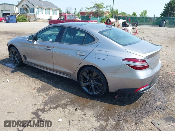2023 Genesis G70 2.0T with VIN KMTG34TA2PU121151, listed as a IAAI auction lot 42425161 with 19,646 mi miles and . Bid and sale history available at DreamBid. Image 3.