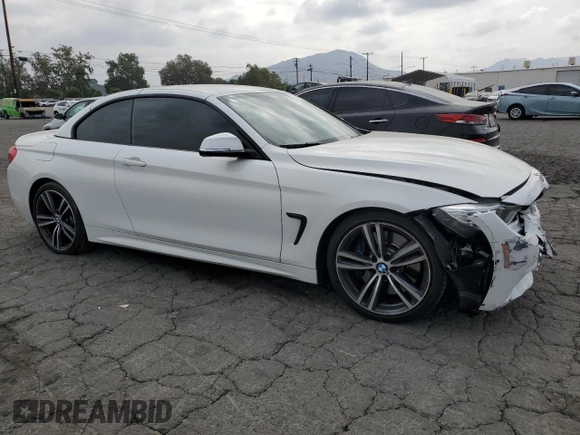 2016 BMW 4 Series 435i with VIN WBA3T3C57G5A42322, listed as a Copart auction lot 72285164 with 55,486 mi miles and Salvage title. Bid and sale history available at DreamBid. Image 4.
