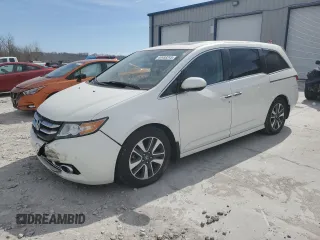2014 Honda Odyssey Touring with VIN 5FNRL5H97EB083997, listed as a Copart auction lot 49493245 with 154,921 mi miles and Salvage Title. Bid and sale history available at carsss.com. Image 1.