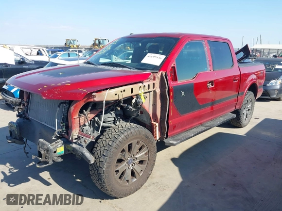 2017 Ford F-150 XL with VIN 1FTEW1EF5HFB09666, listed as a IAAI auction lot 41697476 with 180,676 mi miles. Bid and sale history available at carsss.com. Image 2.