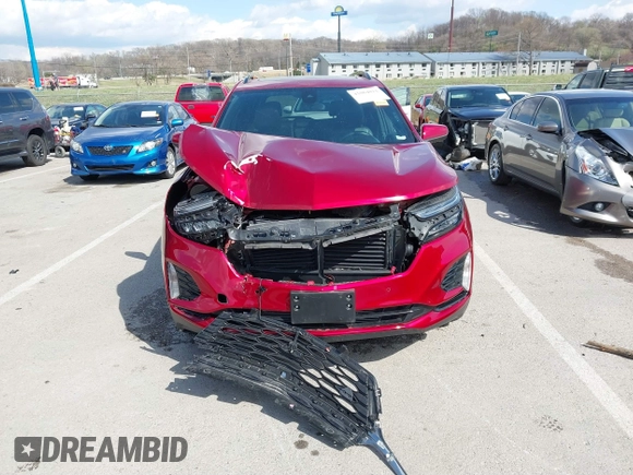 2022 Chevrolet Equinox RS with VIN 3GNAXMEV1NS159192, listed as a IAAI auction lot 41864811 with 30,364 mi miles and . Bid and sale history available at DreamBid. Image 12.