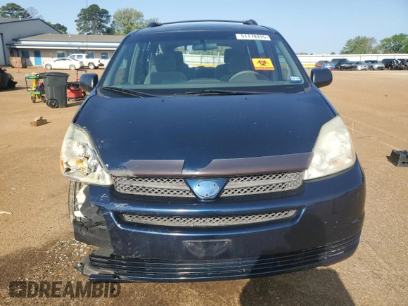 2005 Toyota Sienna CE with VIN 5TDZA23C25S384938, listed as a Copart auction lot 51174915 with 0 mi miles and Salvage Title. Bid and sale history available at carsss.com. Image 5.