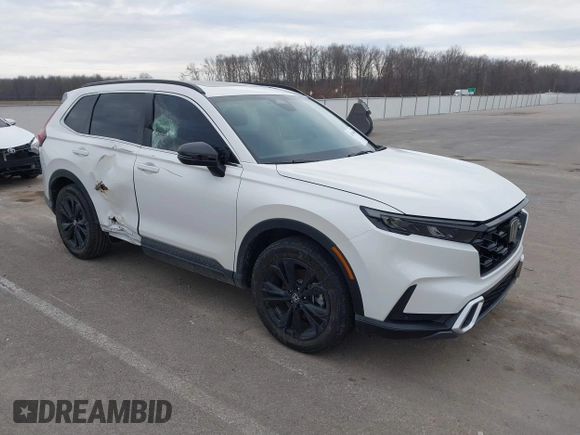 2025 Honda CR-V Sport Touring with VIN 7FARS6H9XSE043583, listed as a IAAI auction lot 41705098 with 6,020 mi miles and . Bid and sale history available at DreamBid. Image 1.