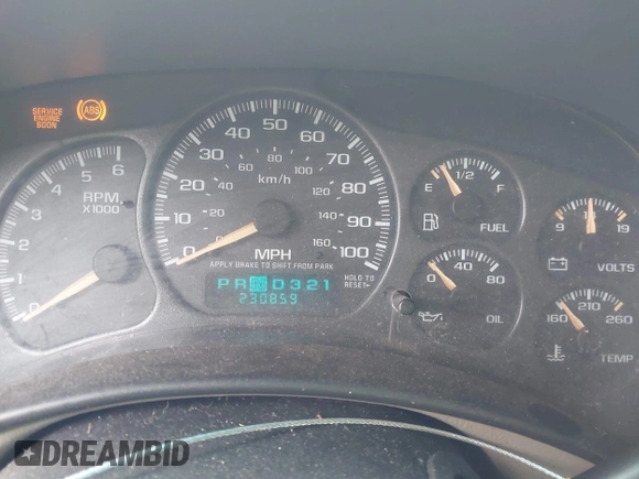 2002 Chevrolet Tahoe LS with VIN 1GNEC13V92J308220, listed as a IAAI auction lot 42362047 with 230,859 mi miles and . Bid and sale history available at DreamBid. Image 7.