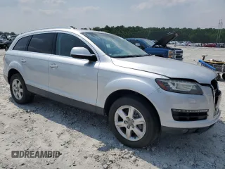 2014 Audi Q7 Premium Plus with VIN WA1LGAFE1ED007650, listed as a Copart auction lot 59182355 with 157,573 mi miles and Salvage title. Bid and sale history available at DreamBid. Image 4.