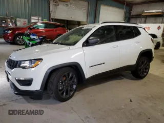 2021 Jeep Compass 80th Anniversary with VIN 3C4NJDEB7MT519060, listed as a Copart auction lot 52713735 with 53,394 mi miles and Salvage title. Bid and sale history available at DreamBid. Image 1.