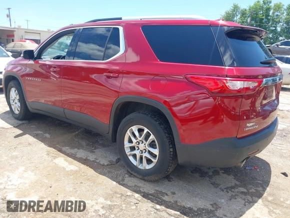 2018 Chevrolet Traverse LT Cloth with VIN 1GNERGKW0JJ170013, listed as a IAAI auction lot 42296444 with 107,786 mi miles and . Bid and sale history available at DreamBid. Image 3.
