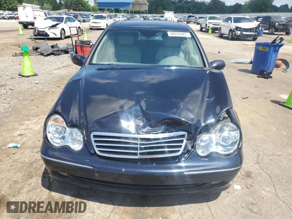2006 Mercedes-Benz C 230 Sport with VIN WDBRF52HX6A900802, listed as a Copart auction lot 56059425 with 180,660 mi miles and Salvage title. Bid and sale history available at DreamBid. Image 5.