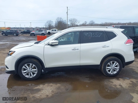 2016 Nissan Rogue S with VIN JN8AT2MV2GW139801, listed as a IAAI auction lot 41593327 with 106,274 mi miles. Bid and sale history available at carsss.com. Image 14.