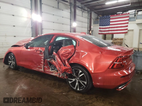 2019 Volvo S60 R-Design with VIN 7JRA22TM3KG007058, listed as a Copart auction lot 42963715 with 0 mi miles and Salvage Title. Bid and sale history available at carsss.com. Image 2.