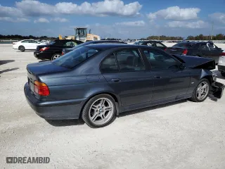 2000 BMW 5 Series 540iA with VIN WBADN6341YGM69313, listed as a Copart auction lot 78801034 with 95,733 mi miles and Salvage Title. Bid and sale history available at carsss.com. Image 3.