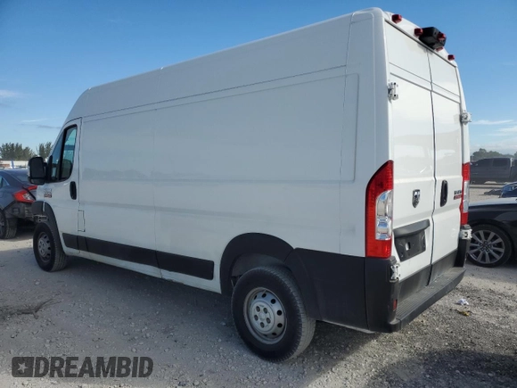 2020 Ram ProMaster Cargo with VIN 3C6TRVDG5LE135050, listed as a Copart auction lot 87301064 with 103,398 mi miles and Salvage Title. Bid and sale history available at carsss.com. Image 2.