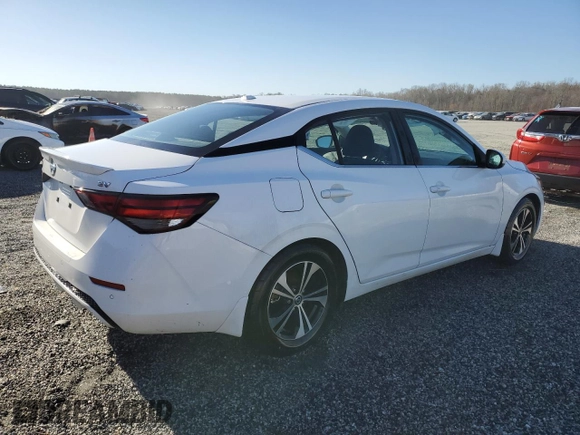 2022 Nissan Sentra SV with VIN 3N1AB8CV6NY206041, listed as a Copart auction lot 49298975 with 55,482 mi miles and Salvage Title. Bid and sale history available at carsss.com. Image 3.